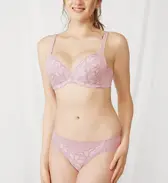 【SALE】癒しのブラ621 ブラジャー, ピンク, model image number 1