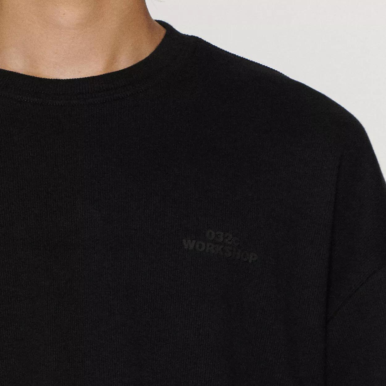 032c WORKSHOP スロギーコラボ　Tシャツ2, ブラック, swatch