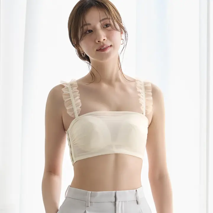 デザインストラップ フリル, ホワイト, model image number 0
