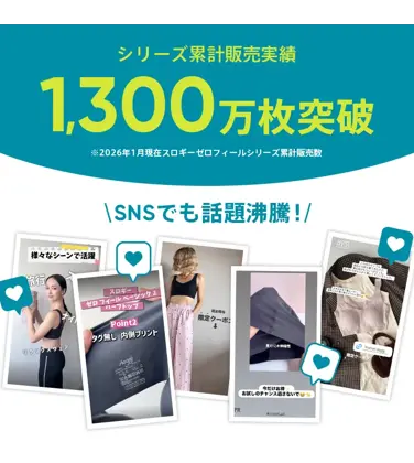 【WEB限定】スロギー ゼロ フィール ベーシック 2 ハーフトップ