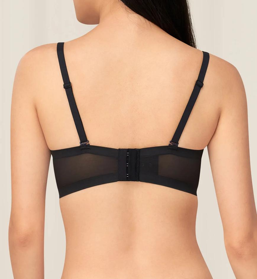Triumph Invisible Inside-Out Non-Wired Detachable Push Up Bra - Black - Strapless\/Convertible Bra