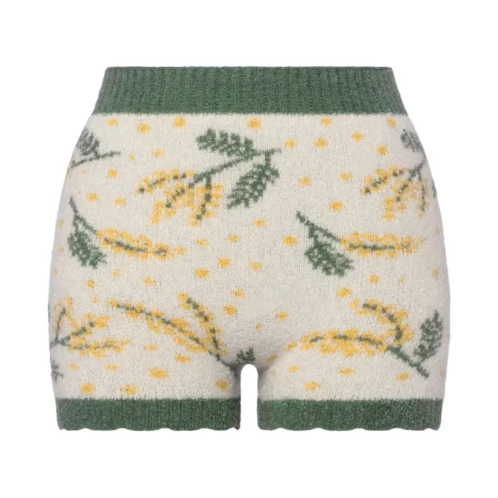 【SALE】スロギー “ほっ”とあったか(ニット柄) ニットパンツ, グリーン, product image number 0