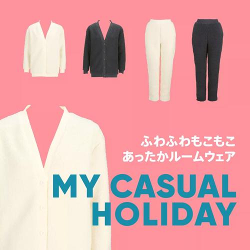 スロギー マイカジュアル ホリディ 9分袖前あきトップ, 0038, product image number 4