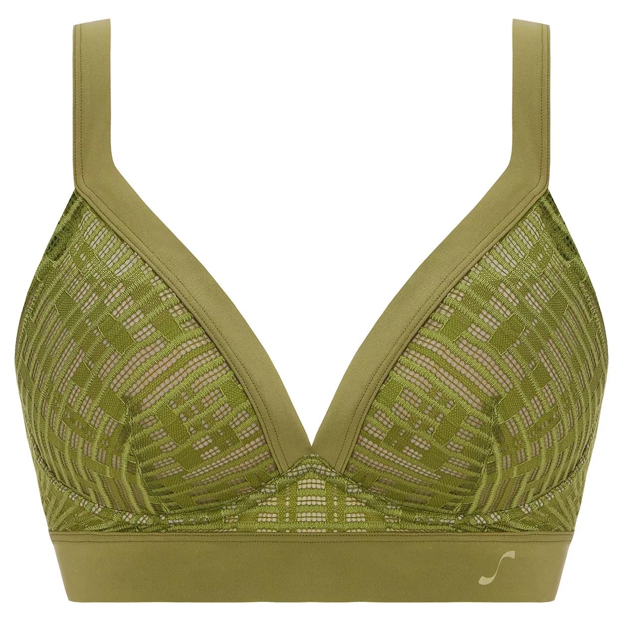 【SALE】 エスバイスロギーセブンノンワイヤーブラ, グリーン, product image number 0