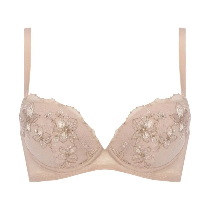 天使のブラ さら凛スリム654 ブラジャー, ベージュ, product image number 0