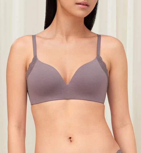 Triumph NATURAL SPOTLIGHT NON-WIRED PADDED BRA - Pigeon grey - Non-wired Bra
