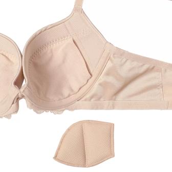 【SALE】天使のブラ(R) スリムライン502 ブラジャー (スムースタイプ), ベージュ, product image number 3