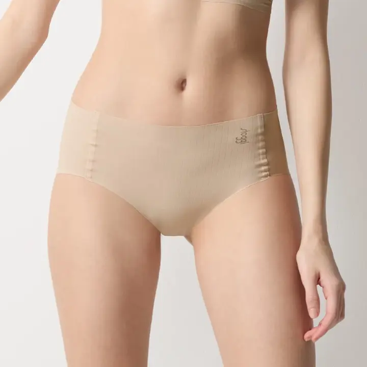 スロギー ゼロフィール オーガニックコットン ヒップスター, ベージュ, model image number 0