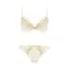 Daily AMOSTYLE デコルテビューティーブラ ブラ＆ショーツセット マイジュエリー, ホワイト, product image number 1