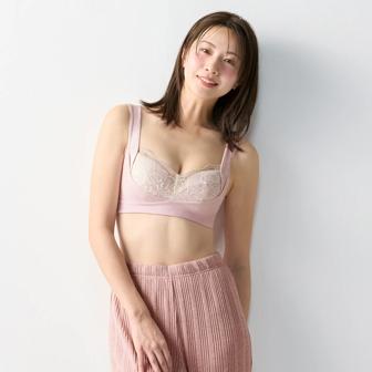 植物染め ホールドナイトブラ ナチュラルタッチコレクション, パープル, model image number 1