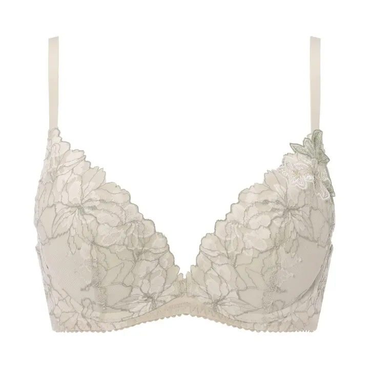 夢みるブラ DeepV ブラジャー マイブロッサムブーケ, ベージュ, product image number 0
