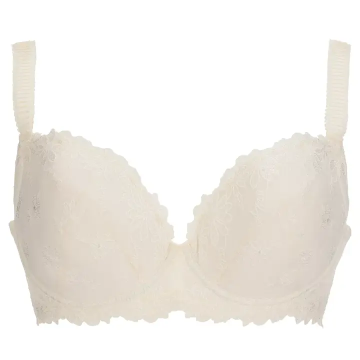 【SALE】チャーミングラマー(R)（ラージ） ブラ＆ショーツセット AMOSTYLEステッチ, ホワイト, product image number 0