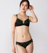 フロラーレ リュクス5014 ブラジャー(パッドなし), ブラック, model image number 1