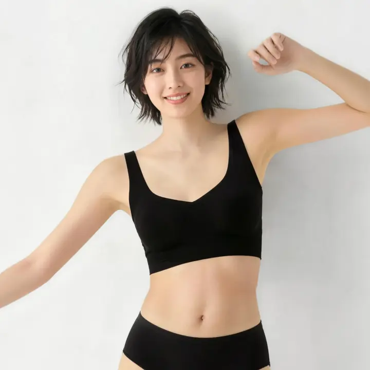 スロギー ゼロフィール ハーフトップ ハーフトップブラ ,[S]：72-80cm