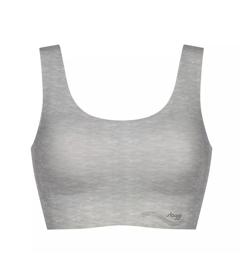 Triumph SLOGGI ZERO FEEL BRA TOP - Light grey melange - Bra Top