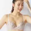 【SALE】チャーミングラマー(R)スリムライン ブラジャー ブルーミングブーケ, ホワイト, model image number 0