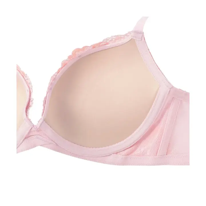 【SALE】カーヴィースリムブラ フラワーハグズ, ピンク, product image number 3