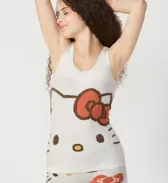 【WEB/アウトレット限定】スロギーG063 ハローキティ インナートップ, ホワイト, model