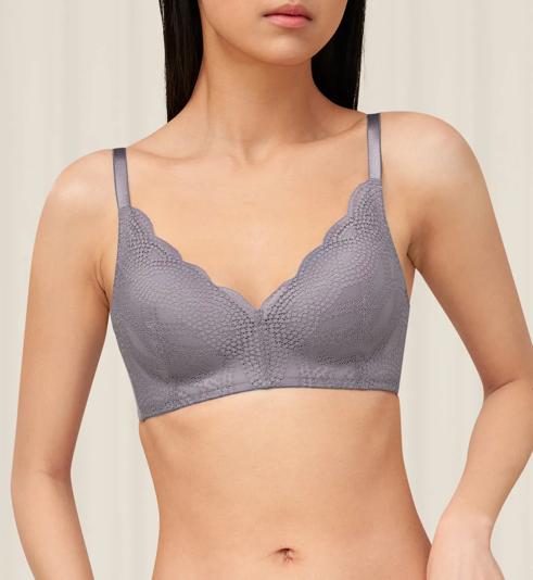 Triumph MODERN CURVY NON-WIRED PADDED BRA 01 - Morandi grey - Non-wired Bra