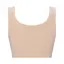 【WEB限定】綿混タイプ(スロギーG028)　カップ付きハーフトップ, ベージュ, product image number 1