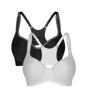 Triumph TRIACTION RACERBACK 2 PACK SPORTS BRA - Black\/white - Sport