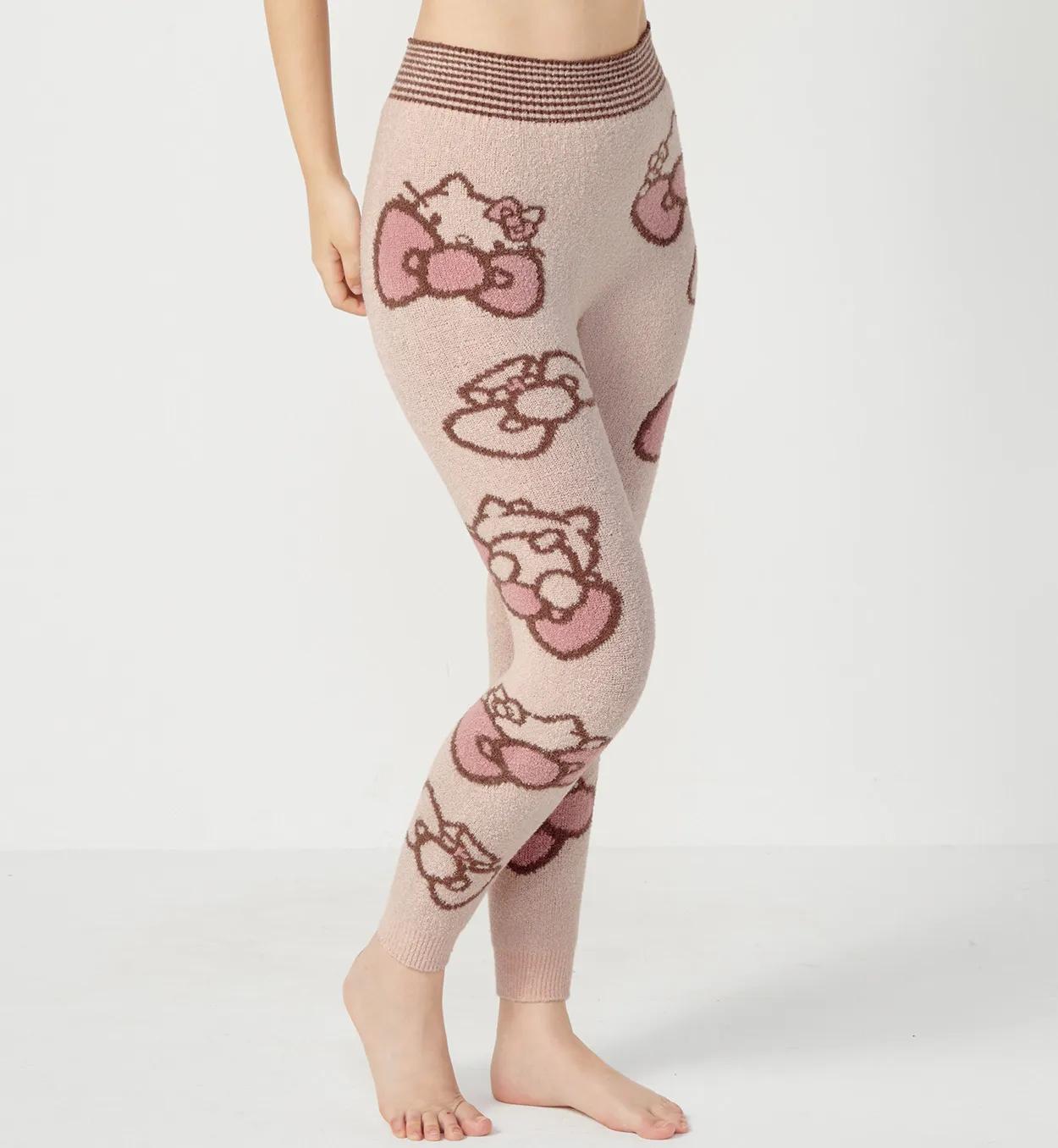 WEB/アウトレット限定】スロギーG063 ハローキティ 9分丈ニットパンツ