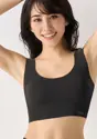 【WEB限定】綿混タイプ(スロギーG028)　カップ付きハーフトップ