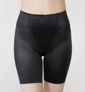 【SALE】ボディライナー005　3分丈ロングショーツ2, ブラック, model image number 0