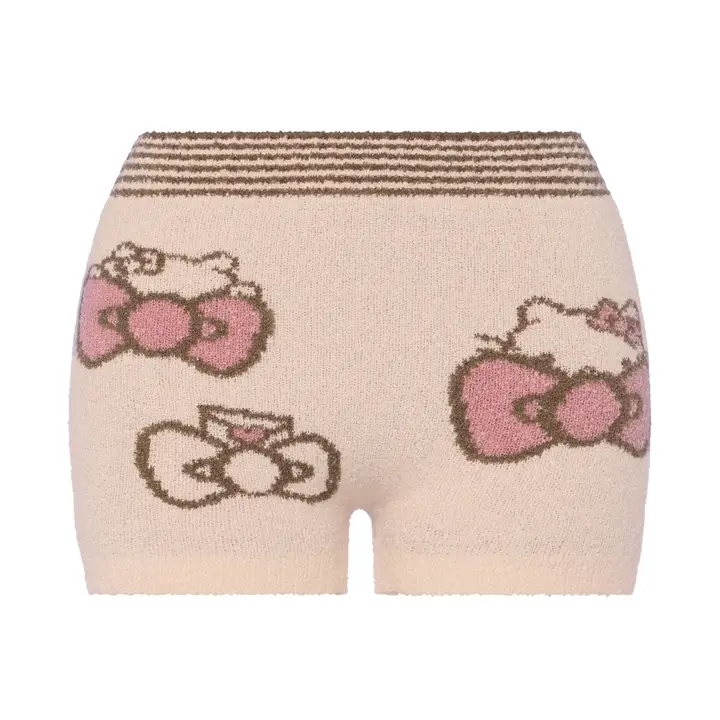 【WEB/アウトレット限定】スロギーG063 ハローキティ 1分丈ニットパンツ, オレンジ, product image number 0