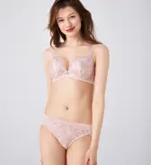 天使のブラ スリムライン644 ブラジャー, ピンク, model image number 1