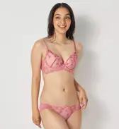 【SALE】【WEB/アウトレット限定】Daily AMOSTYLE 脇高ブラ (イノセントフローラル), オレンジ, model image number 1