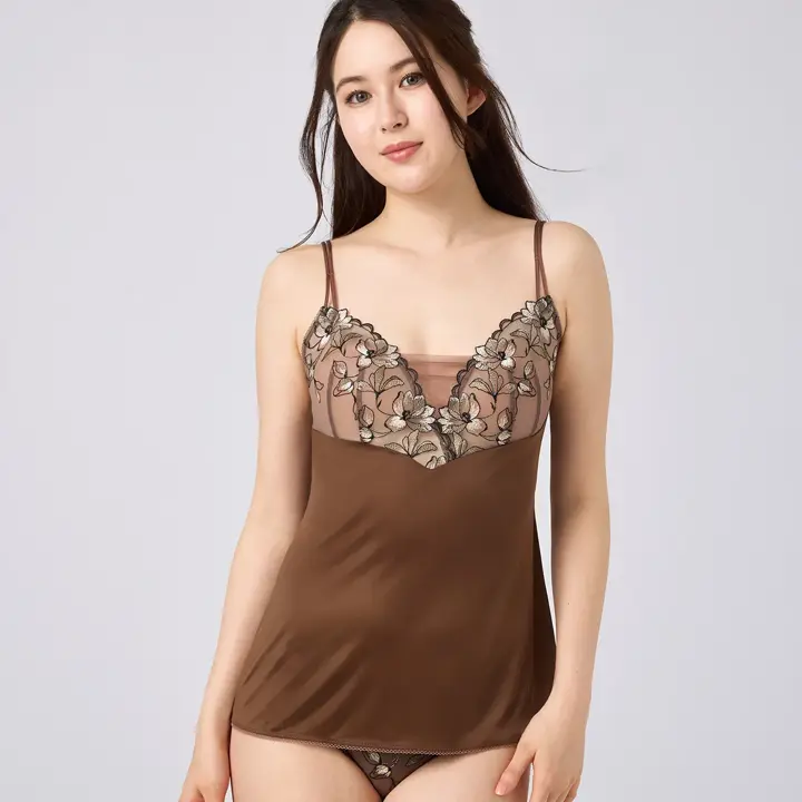 フロラーレ バイ トリンプ 615  キャミソール, ブラウン, model image number 0