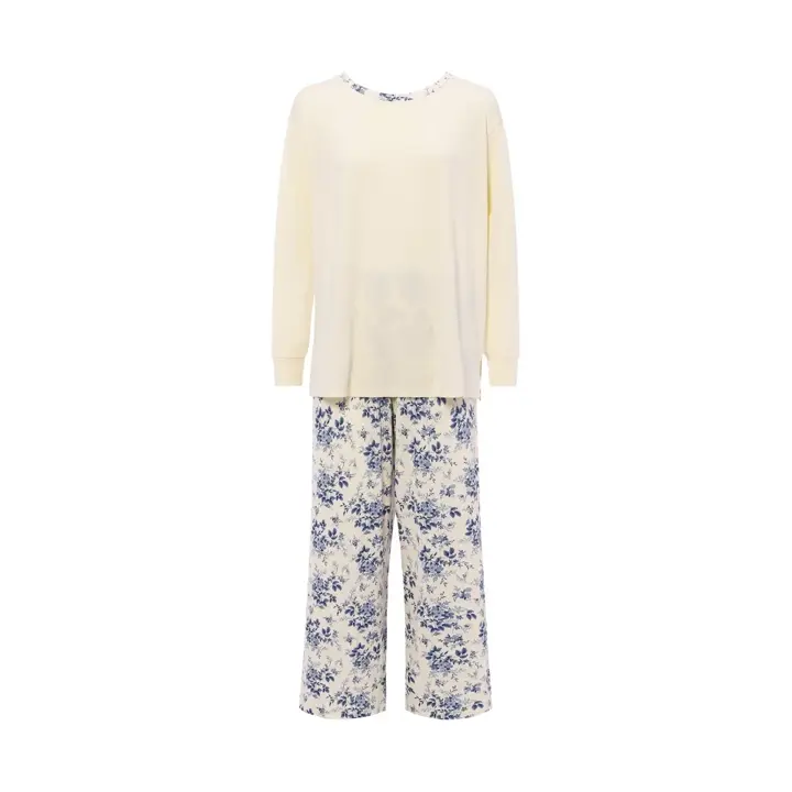 リラックスジャージーパジャマ, ホワイト, product image number 0