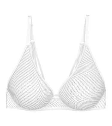 Triumph Elegant Cotton N Non Wired Full Cup Bra White (0003) 38B CS at   Women's Clothing store