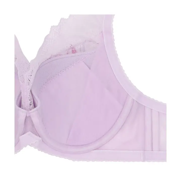 【SALE】小さく包み込むブラ ブラジャー(パッドなし) シャインオブクリスタル, パープル, product image number 5