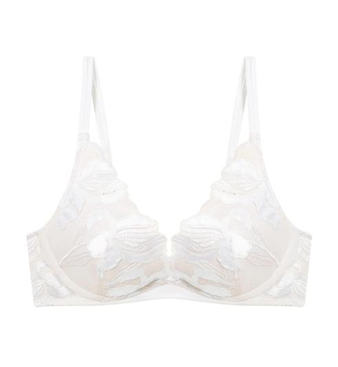 Triumph IRIS NON WIRED PUSH UP DEEP V BRA - White - Non-wired Bra