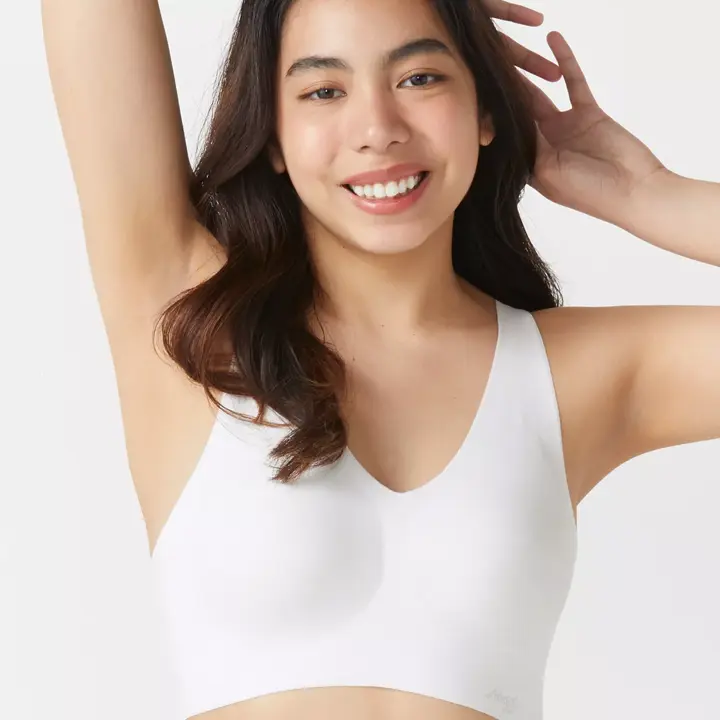 スロギー ゼロフィール(R) 綿混 ハーフトップ Vネック, , model image number 0