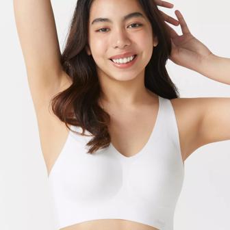 スロギー ゼロフィール(R) 綿混 ハーフトップ Vネック, , model image number 2