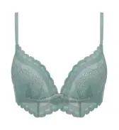 【SALE】夢みるブラ ノンワイヤー ブラジャー デイジーガーデン, グリーン, product image number 0