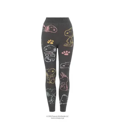 スロギー Warmer SNOOPY G083 ９分丈ニットパンツ