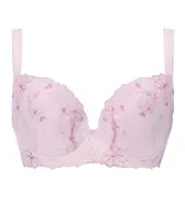 【WEB/アウトレット限定】チャーミングラマー(R)（ラージ） ブラ＆ショーツセット ラインアートステッチ【一部カラーSALE】 【一部カラーSALE】, パープル, product image number 0