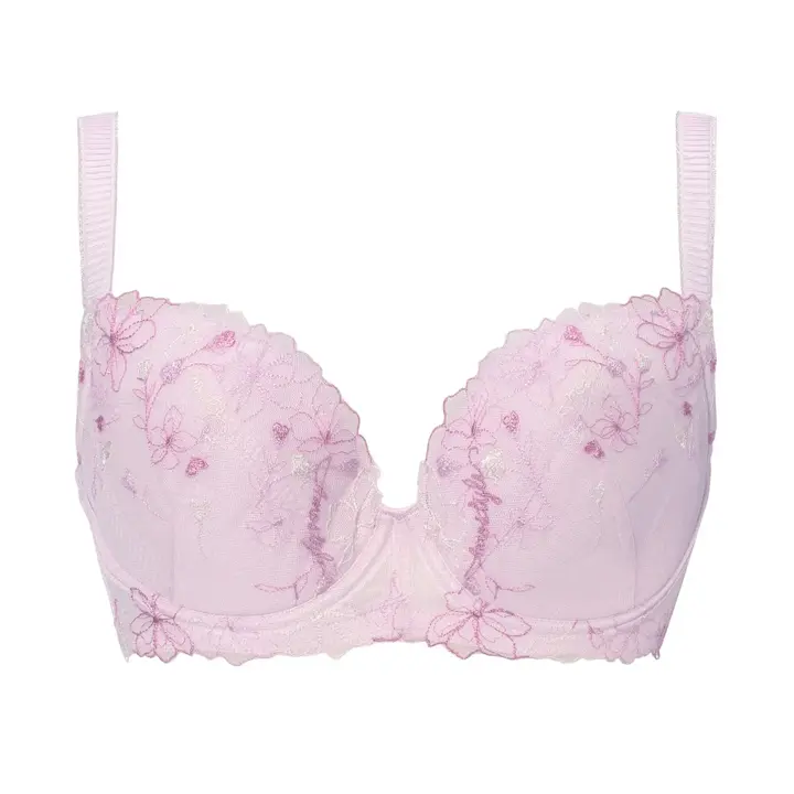 【WEB/アウトレット限定】チャーミングラマー(R)（ラージ） ブラ＆ショーツセット ラインアートステッチ【一部カラーSALE】 【一部カラーSALE】, パープル, product image number 0