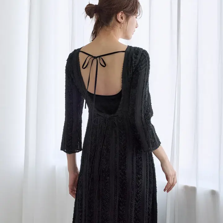 背中見せブラトップ, ブラック, model image number 5