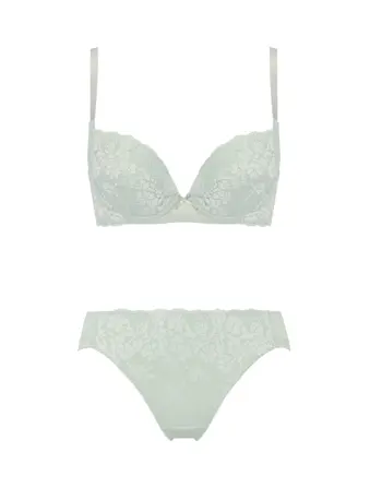 【WEB/アウトレット限定】きゅっと寄せブラ ブラ＆ショーツセット スウィンギングブーケ