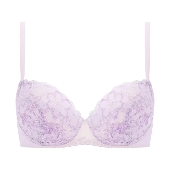 夢みるブラ(R) ライト ブラ＆ショーツセット ドリームデイリリー【一部カラーSALE】, パープル, product image number 0