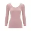 肌側綿100インナー5480 8分袖トップ, ピンク, product image number 0