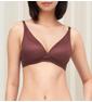 Triumph Signature Sheer Non-Wired Push Up Deep V Bra - Decadent chocolate - Non-wired Bra