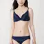 トリンプ プレミアム ゴールドレーベル4000 ブラジャー(パッドなし)【一部カラーSALE】, ブルー, model image number 1