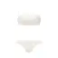 Daily Plus AMOSTYLEバンドゥ ブラジャー(ストラップ取り外し可)＆ショーツセット レースシック, ホワイト, product image number 1