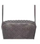 【SALE】アモスタイル バンドゥ ブラジャー(ストラップ取り外し可) デイジーガーデン, グレー, product image number 0